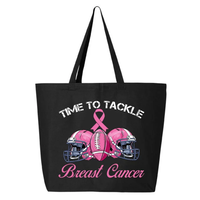 Football Survivor Time To Tackle Breast Cancer Awareness 25L Jumbo Tote