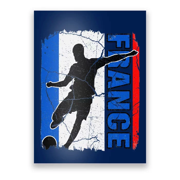 France Soccer Team French Flag Jersey Fans Poster