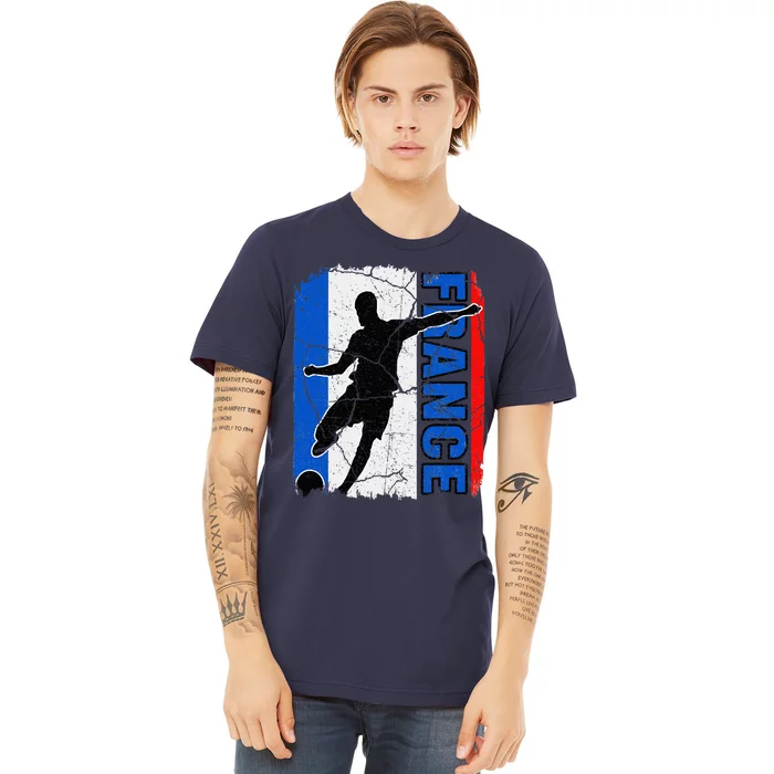 France Soccer Team French Flag Jersey Fans Premium T-Shirt