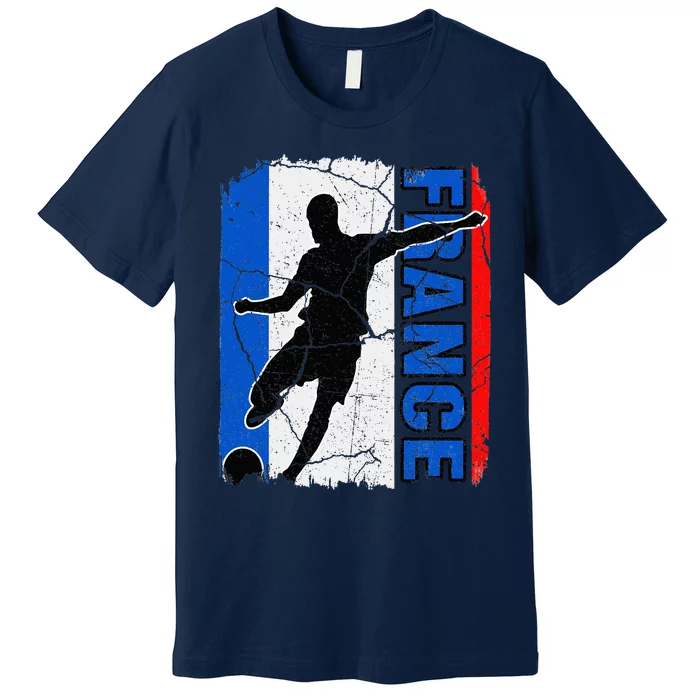 France Soccer Team French Flag Jersey Fans Premium T-Shirt