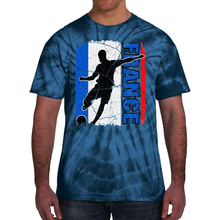 France Soccer Team French Flag Jersey Fans Tie-Dye T-Shirt