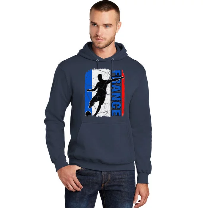 France Soccer Team French Flag Jersey Fans Tall Hoodie