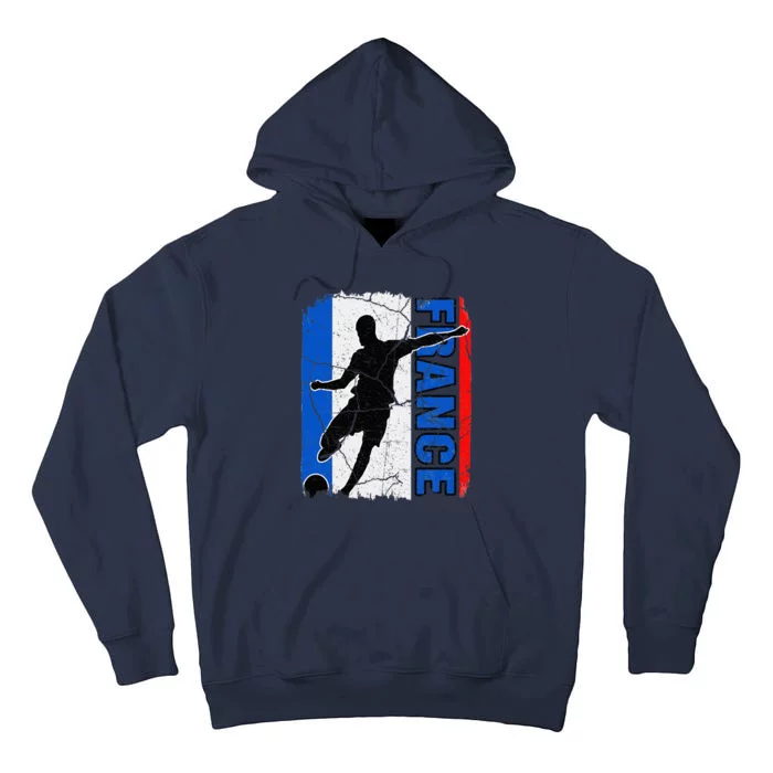 France Soccer Team French Flag Jersey Fans Tall Hoodie