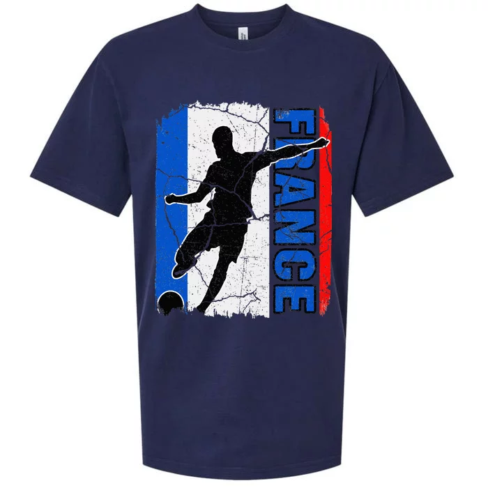 France Soccer Team French Flag Jersey Fans Sueded Cloud Jersey T-Shirt