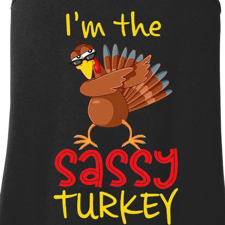 Funny Sassy Turkey Matching Family Group Thanksgiving Party Gift Ladies Essential Tank