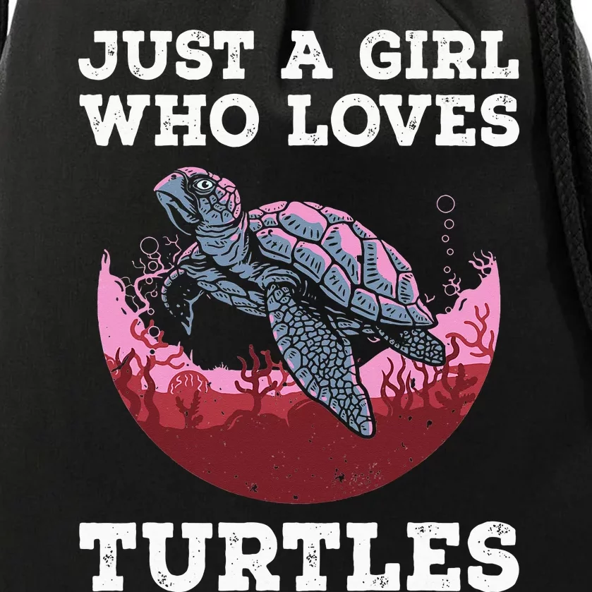 Funny Sea Turtle Design For  Turtle Lovers Drawstring Bag