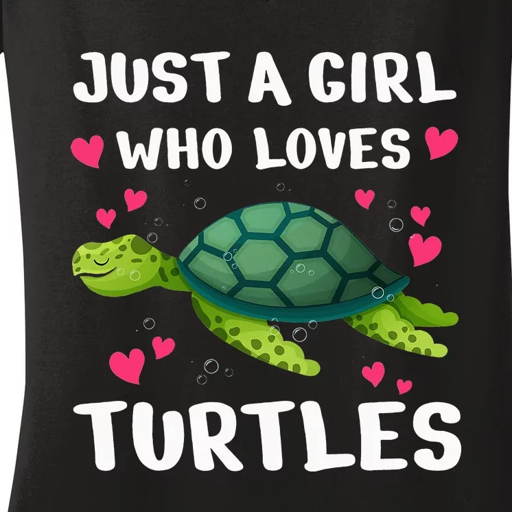 Funny Sea Turtle For  Turtle Lover Ocean Turtles Women's V-Neck T-Shirt