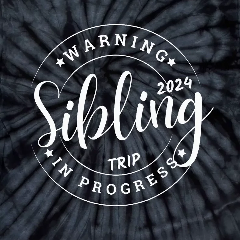 Funny Sibling Trip 2024 Family Matching Sister Brother Tie-Dye T-Shirt