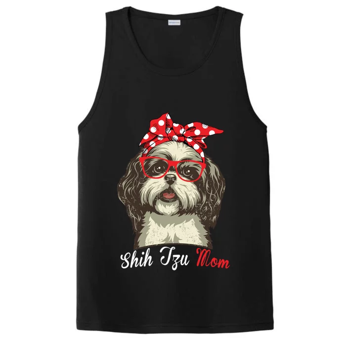 Funny Shih Tzu Mom For Shih Tzu Dog Lovers Cute Gift Performance Tank