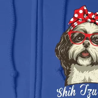 Funny Shih Tzu Mom For Shih Tzu Dog Lovers Cute Gift Full Zip Hoodie