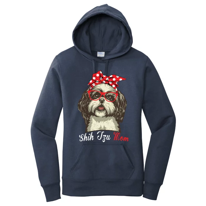 Funny Shih Tzu Mom For Shih Tzu Dog Lovers Cute Gift Women's Pullover Hoodie