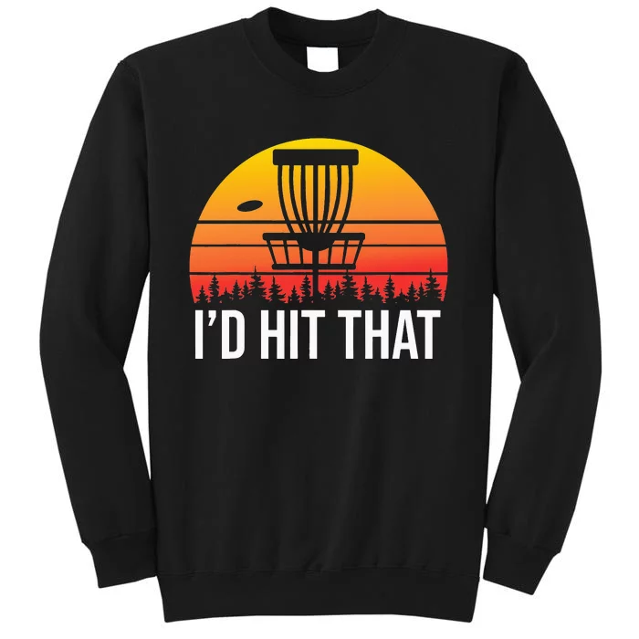 Funny Stupid Tree Retro Disc Golf Sweatshirt