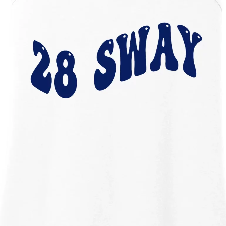 Funny sway text wavey design Ladies Essential Tank