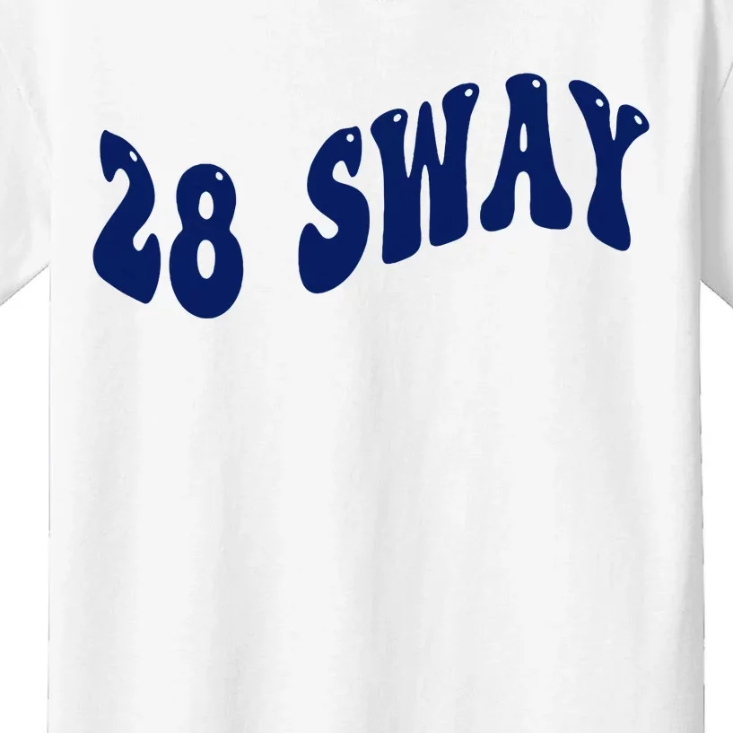 Funny sway text wavey design Kids T-Shirt