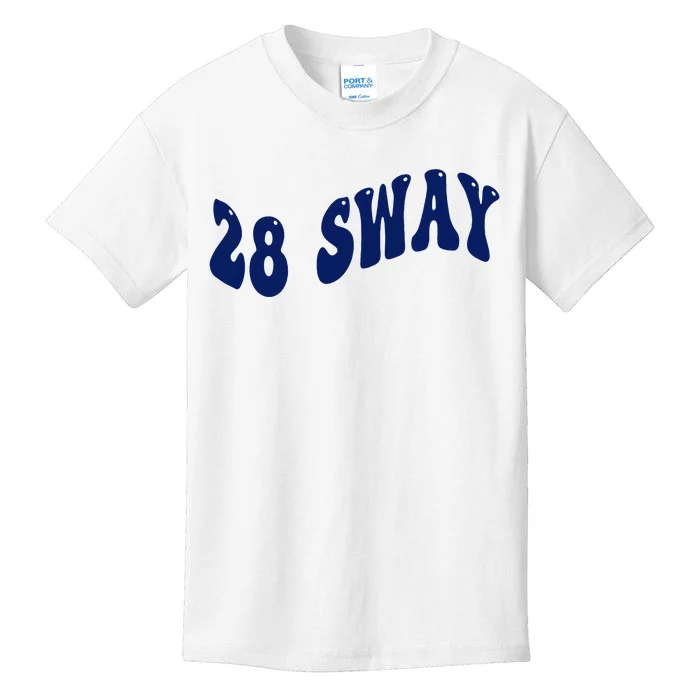 Funny sway text wavey design Kids T-Shirt