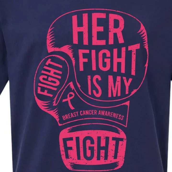 Fighter Support Team Breast Cancer Awareness Sueded Cloud Jersey T-Shirt