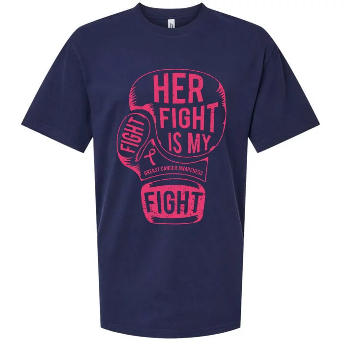 Fighter Support Team Breast Cancer Awareness Sueded Cloud Jersey T-Shirt