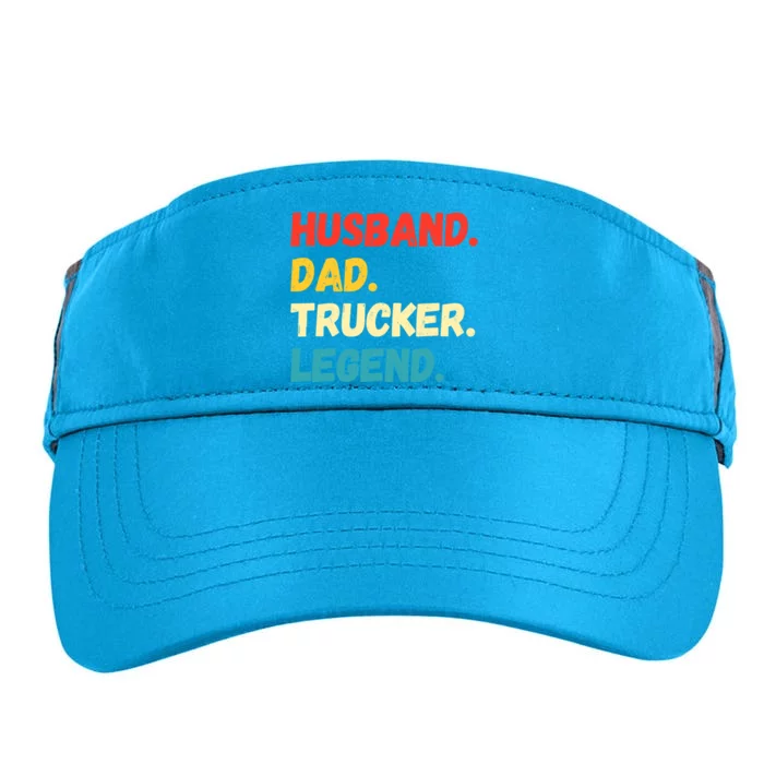 Funny Semi Truck Driver Dad Husband Legend Design Truckers Funny Gift Adult Drive Performance Visor