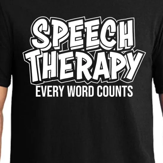 Funny Speech Therapy Gift Cute Therapist Meaningful Gift Pajama Set