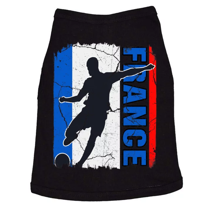 France Soccer Team French Flag Jersey Football Fans Doggie Tank