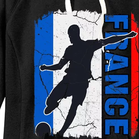 France Soccer Team French Flag Jersey Football Fans Women's Fleece Hoodie