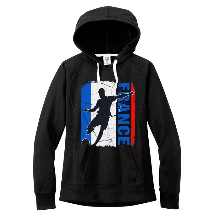 France Soccer Team French Flag Jersey Football Fans Women's Fleece Hoodie