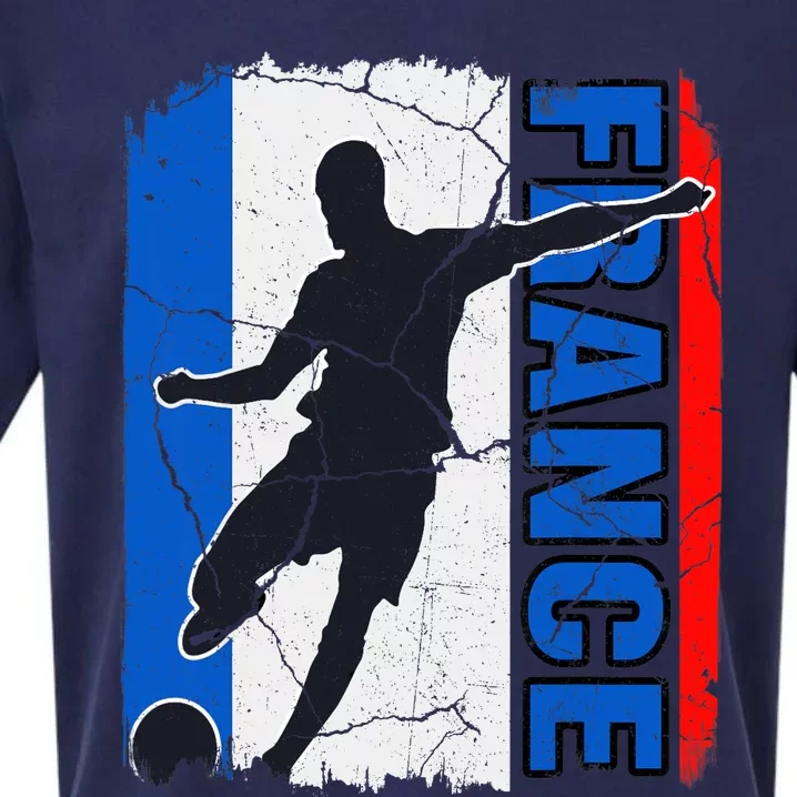 France Soccer Team French Flag Jersey Football Fans Sueded Cloud Jersey T-Shirt