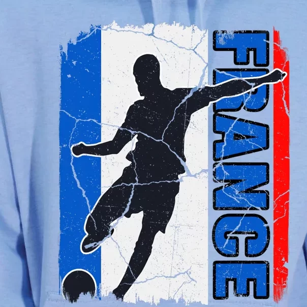 France Soccer Team French Flag Jersey Football Fans Unisex Surf Hoodie