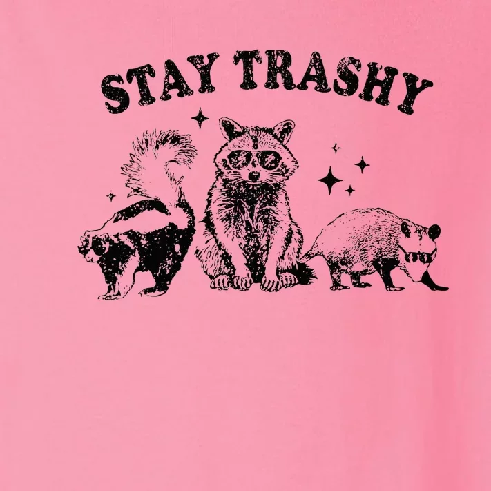 Funny Stay Trashy Raccoons Opossums Possums Animals Lover Toddler Long Sleeve Shirt