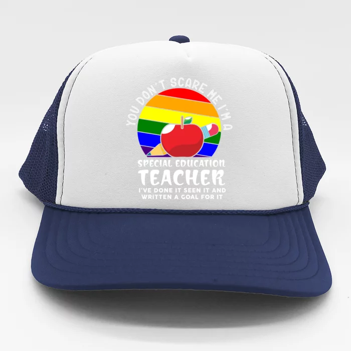 Funny Sped Teacher Sped Ed Retro Special Education Teacher Cute Gift Trucker Hat