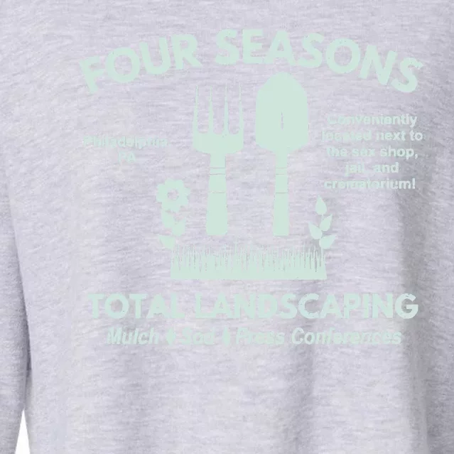 Four Seasons Total Landscaping Make America Rake Again Philadenphia Cropped Pullover Crew