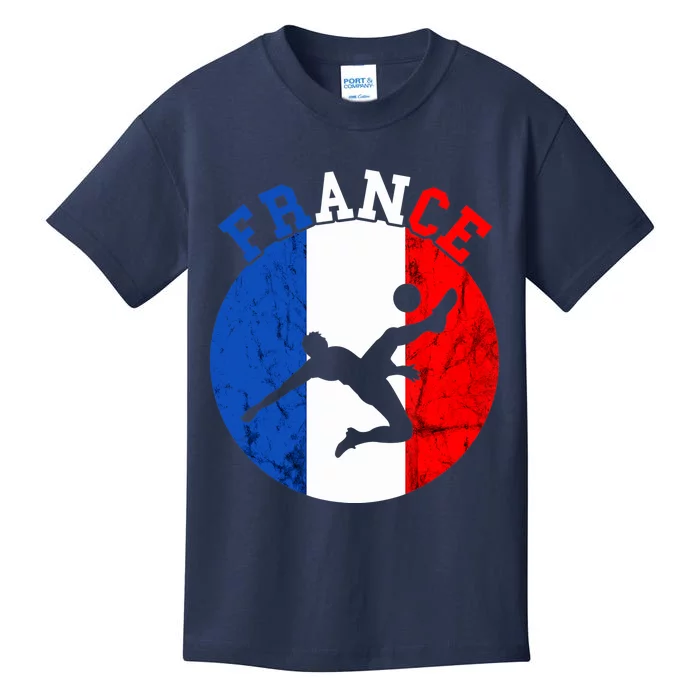 France Soccer Team Player France Soccer Team French Pride Kids T-Shirt