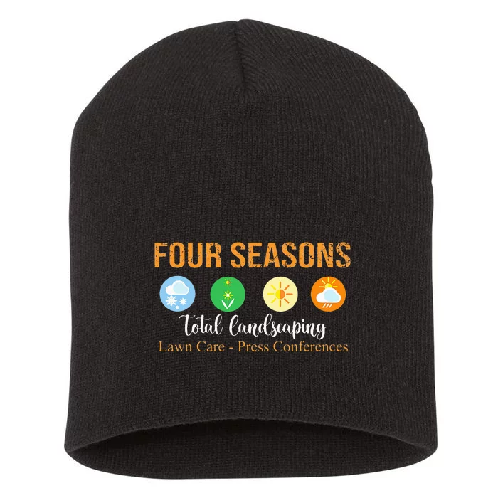 Four Season Total Landscaping Graphic Unisex Tees Short Acrylic Beanie