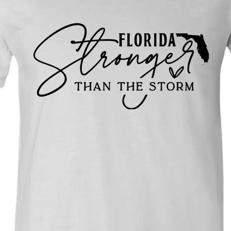 Florida Stronger Than The Storm Hurricane Milton V-Neck T-Shirt