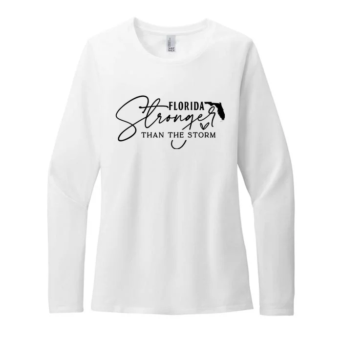 Florida Stronger Than The Storm Hurricane Milton Womens CVC Long Sleeve Shirt