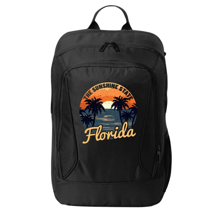 Florida Sunset Throwback Design Classic City Backpack