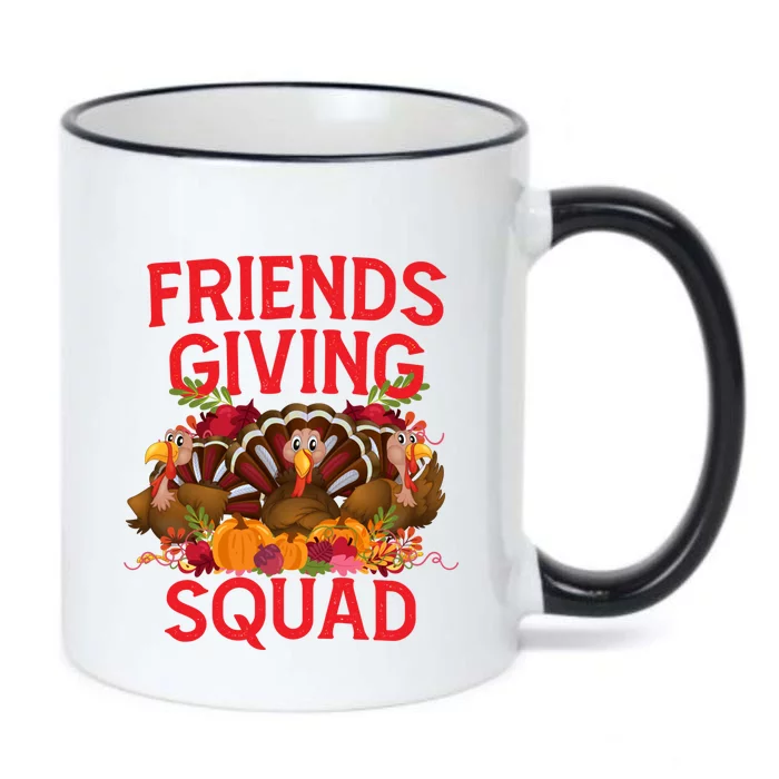 Friendsgiving Squad Turkey Day Friends Giving A Thanksgiving Gift Black Color Changing Mug