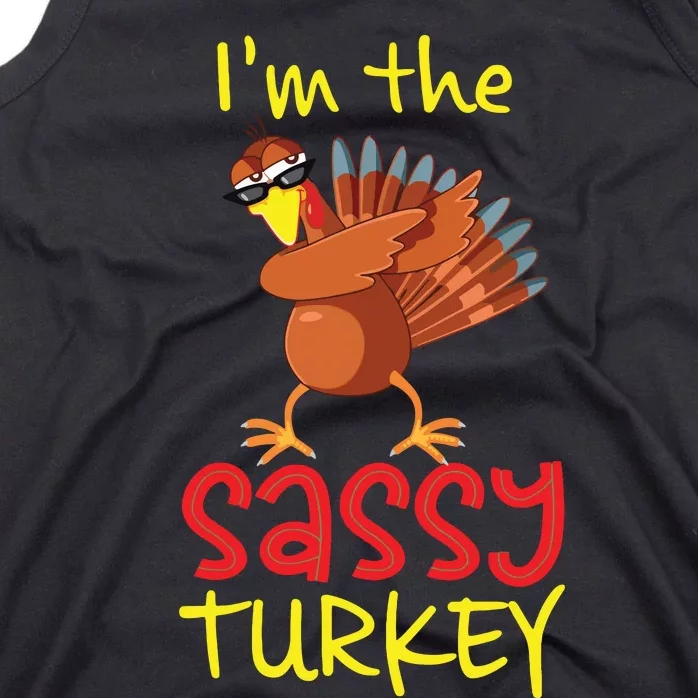 Funny Sassy Turkey Matching Family Group Thanksgiving Party Tank Top