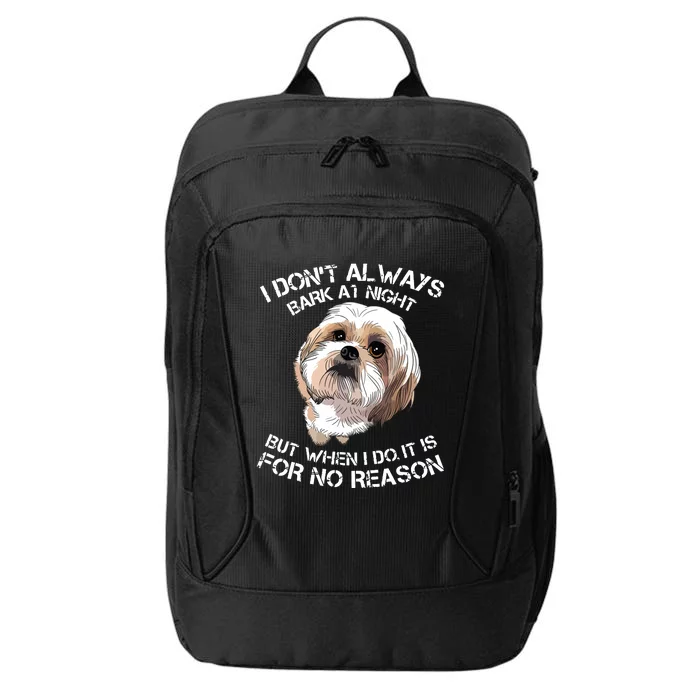 Funny Shih Tzu Dog Pet Breed T Bark Barking Gift Color City Backpack