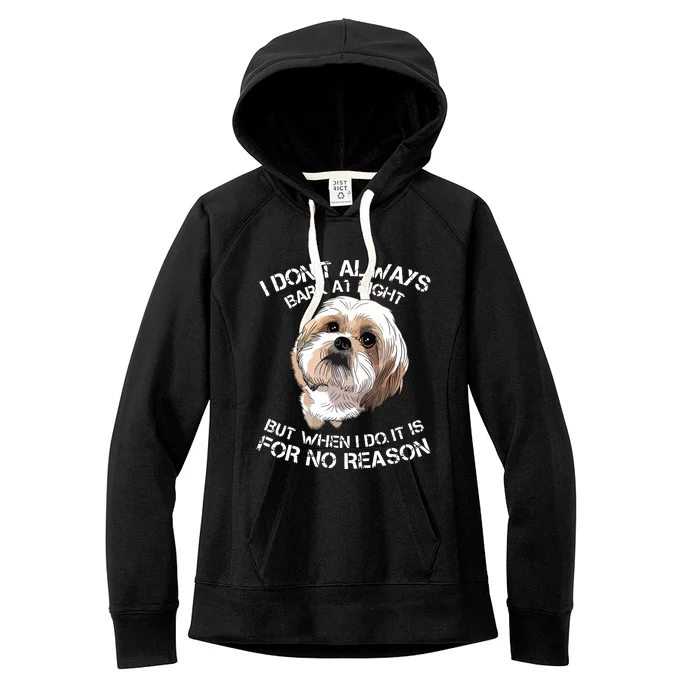 Funny Shih Tzu Dog Pet Breed T Bark Barking Gift Color Women's Fleece Hoodie