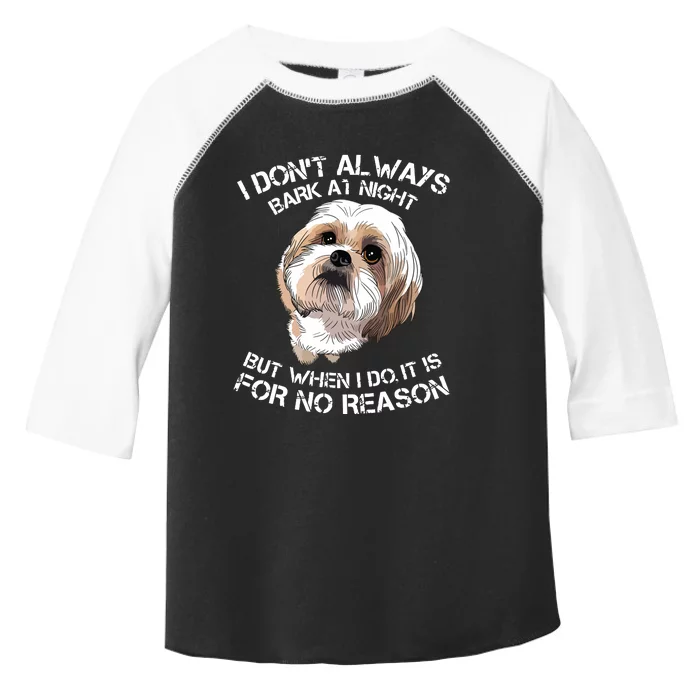 Funny Shih Tzu Dog Pet Breed T Bark Barking Gift Color Toddler Fine Jersey T-Shirt