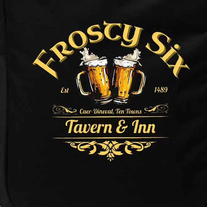 Frosty Six Tavern Inn Fantasy destination Impact Tech Backpack