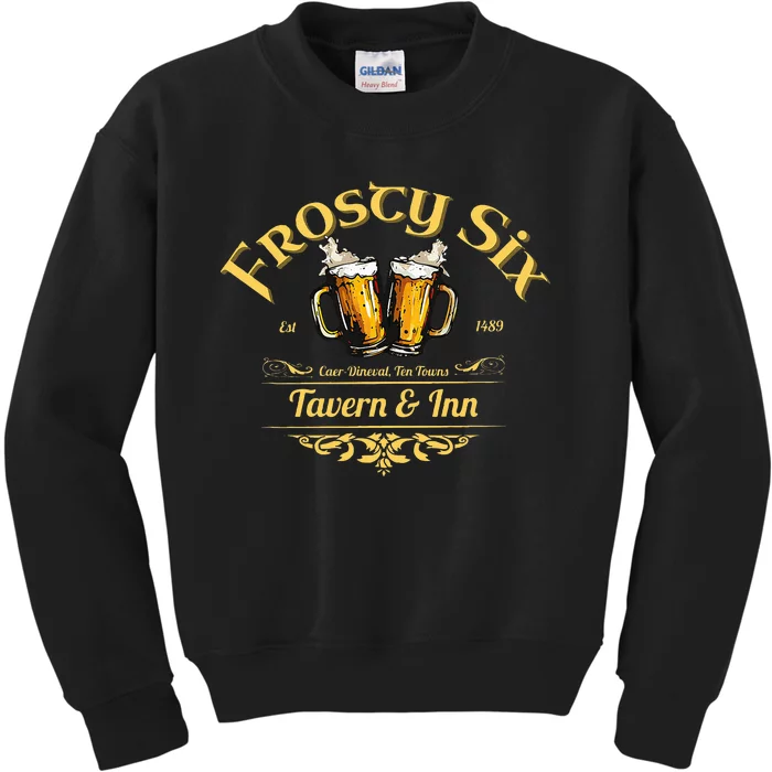 Frosty Six Tavern Inn Fantasy destination Kids Sweatshirt