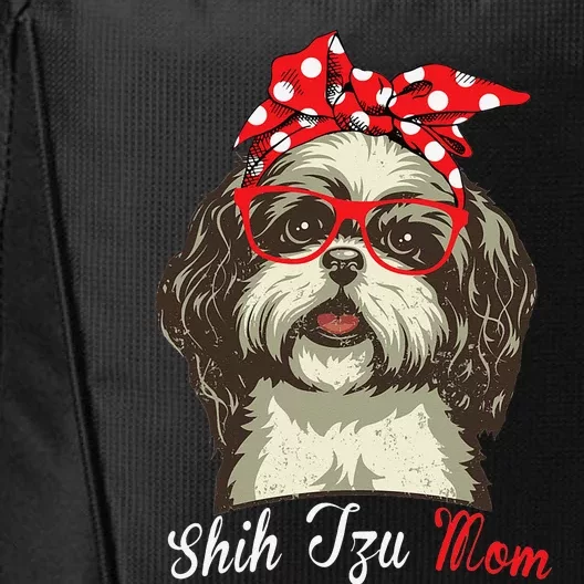 Funny Shih Tzu mom for Shih Tzu Dog Lovers City Backpack