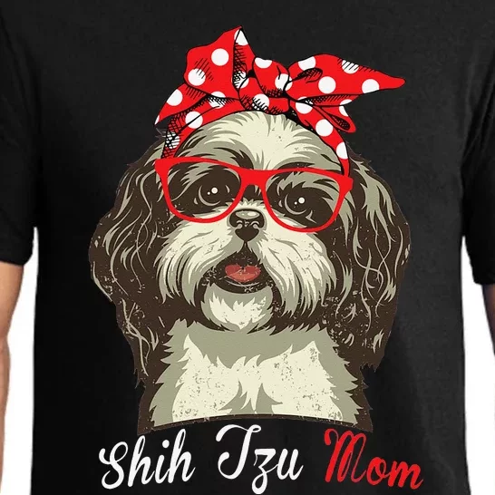 Funny Shih Tzu mom for Shih Tzu Dog Lovers Pajama Set