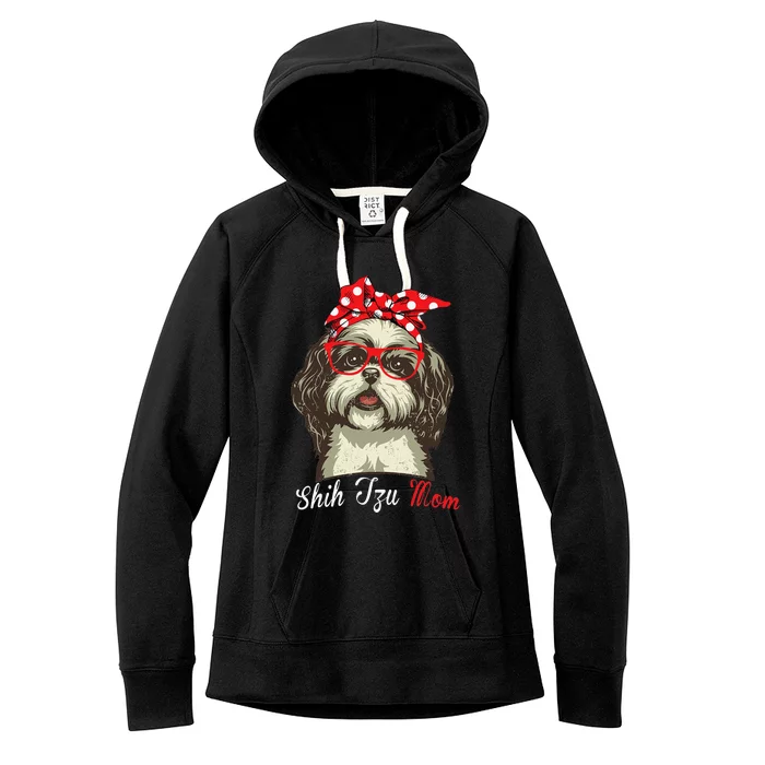 Funny Shih Tzu mom for Shih Tzu Dog Lovers Women's Fleece Hoodie