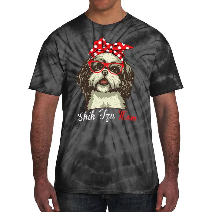 Funny Shih Tzu mom for Shih Tzu Dog Lovers Tie-Dye T-Shirt