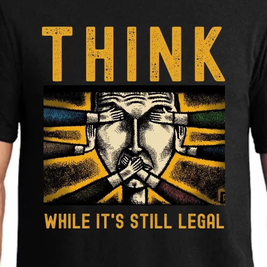 Free Speech Think While It's Still Legal Anti Woke Great Reset Pajama Set