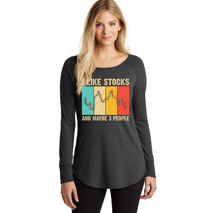 Funny Stock Trading Stockbroker Day Trading Marketing Lovers Women's Perfect Tri Tunic Long Sleeve Shirt