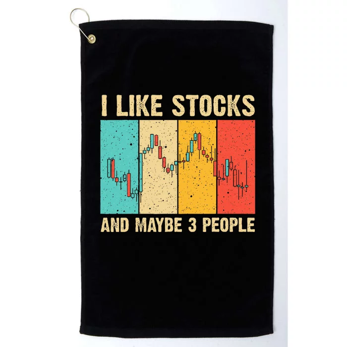 Funny Stock Trading Stockbroker Day Trading Marketing Lovers Platinum Collection Golf Towel